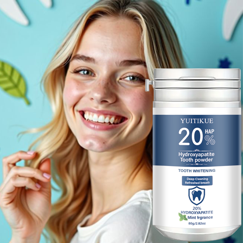 Teeth Whitening Levels - Yuitikue 20% Hydroxyapatite Tooth Powder, Mint