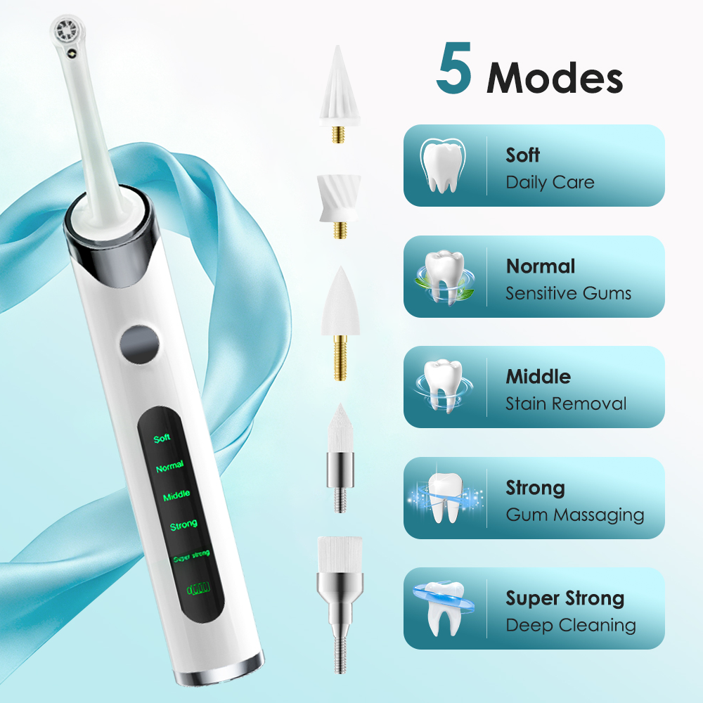Teeth Whitening Mouthwash - 5 Modes Tooth Polisher Plaque Remover