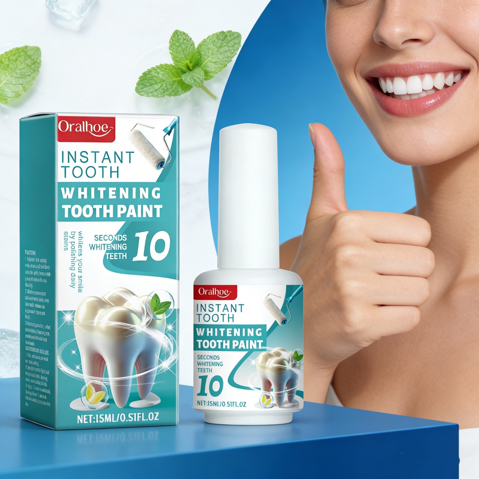 Teeth Whitening Flash - Instant Teeth Whitening Paint 10s Take