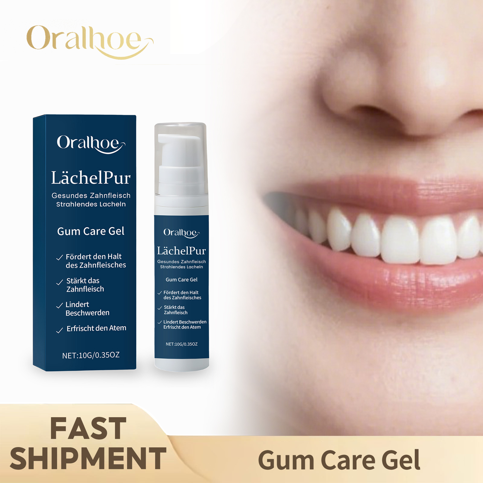 Teeth Whitening Paste - Gum Repair Care Gel Relieve Receding