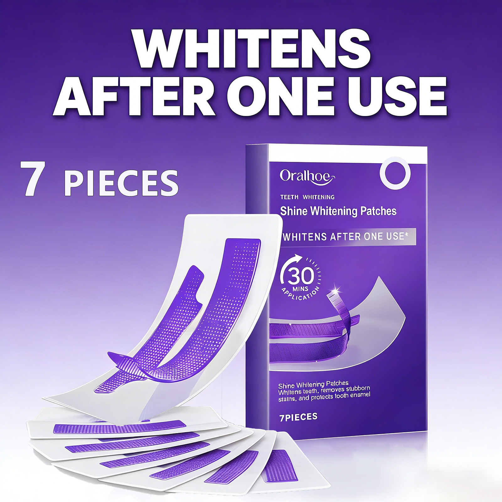 Teeth Whitening Flash - Purple Teeth Whitening Strips – Remove