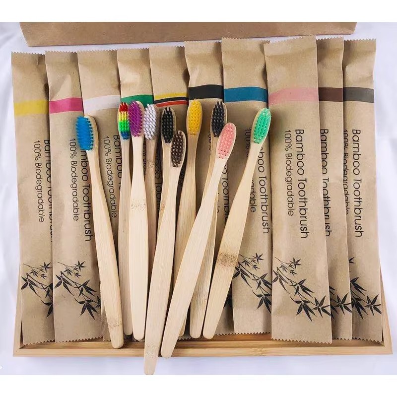 Whitening Teeth Machine - 5-30pcs Bamboo Toothbrushes Soft Bristles Toothbrush