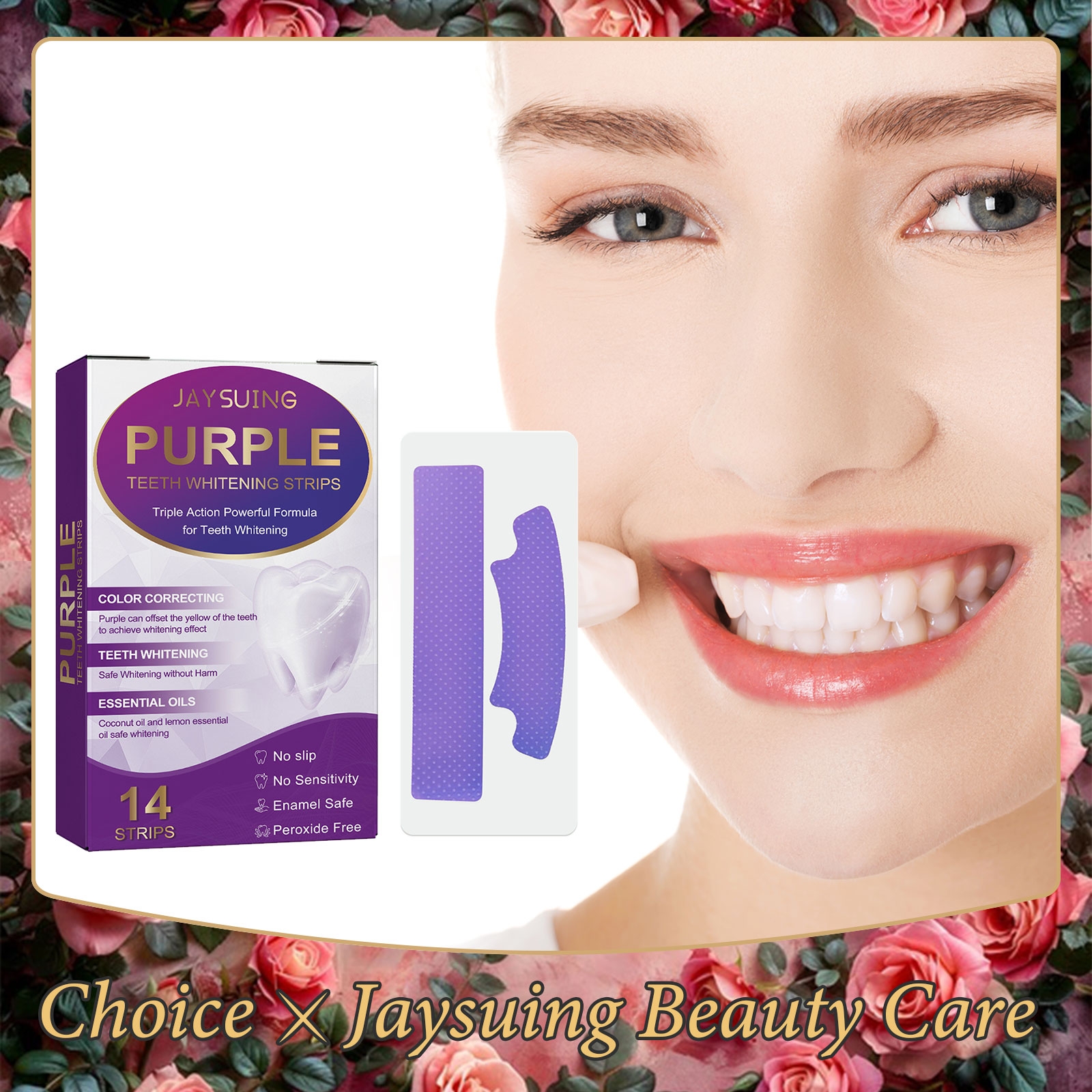 Teeth Whitening Levels - 14pcs/box Teeth Bleaching Strip Purple Dental