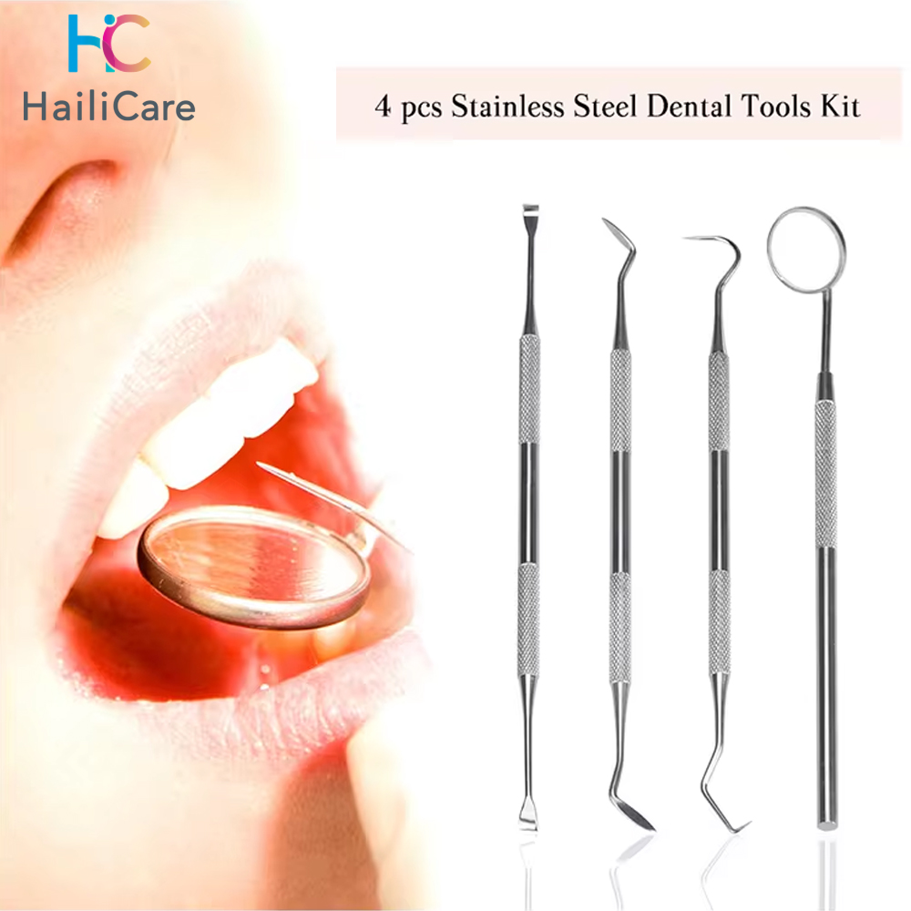 Teeth Whitening Mouthwash - Dental Mirror Sickle Tartar Scaler Teeth