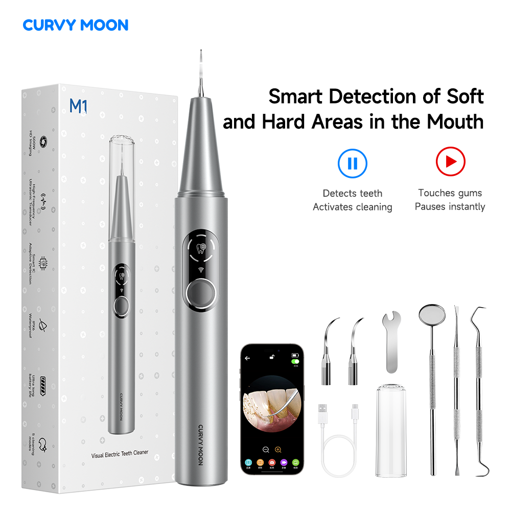Teeth Whitening Mouthwash - Visible Ultrasonic Dental Scaler Tartar Remover