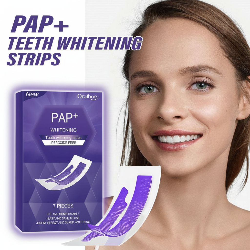 Teeth Whitening Flash - Purple Teeth Whitening Strips Bleaching Stains