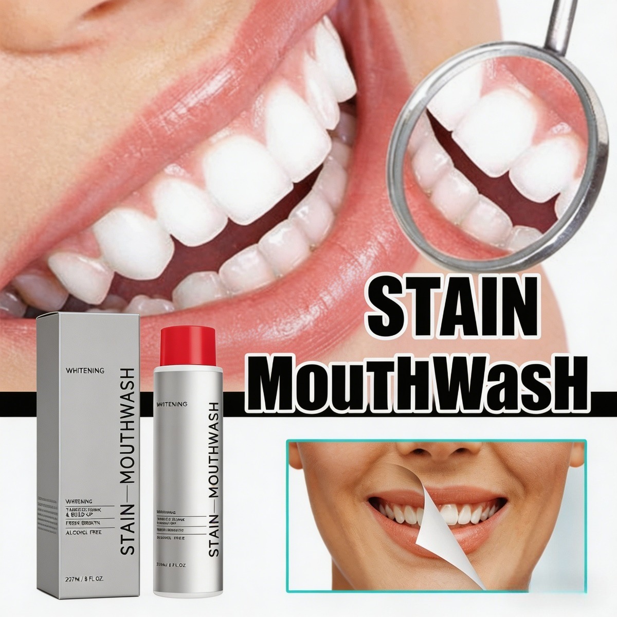 Stain Removal Mouthwash and Wh - Teeth Whitening Mouthwash avis et prix