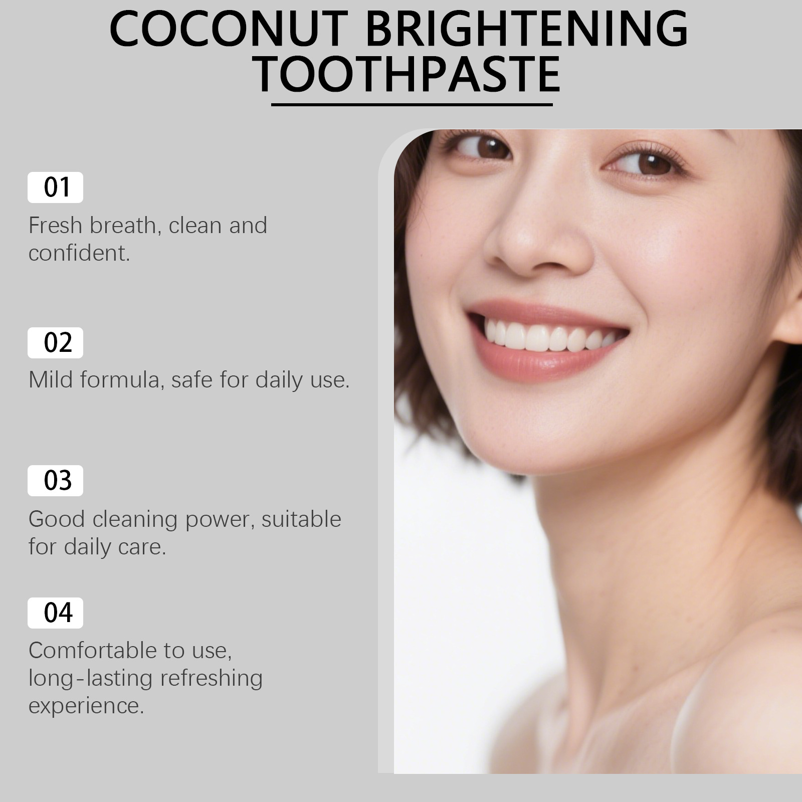 Oralhoe Coconut Toothpaste wit - Teeth Whitening Natural avis et prix