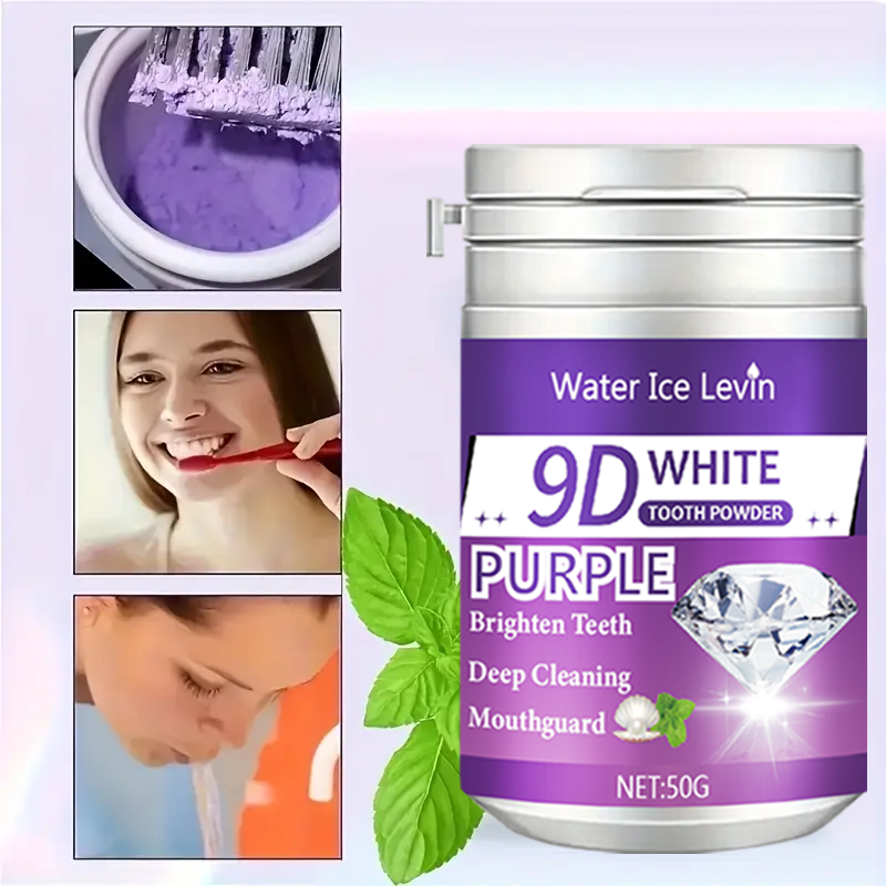 9D White Purple Toothpowder. B - Teeth Whitening Ingredients avis et prix