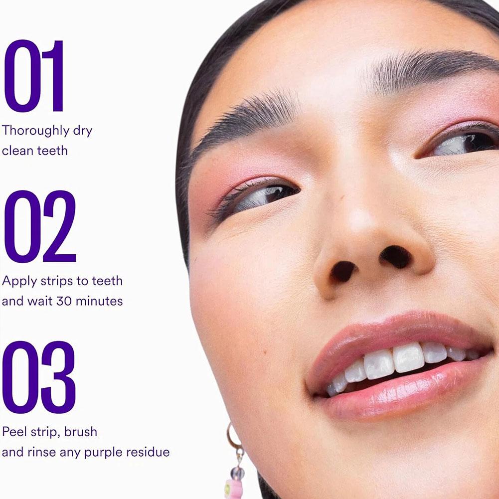 Purple Teeth Whitening Strips  - Teeth Whitening Flash avis et prix