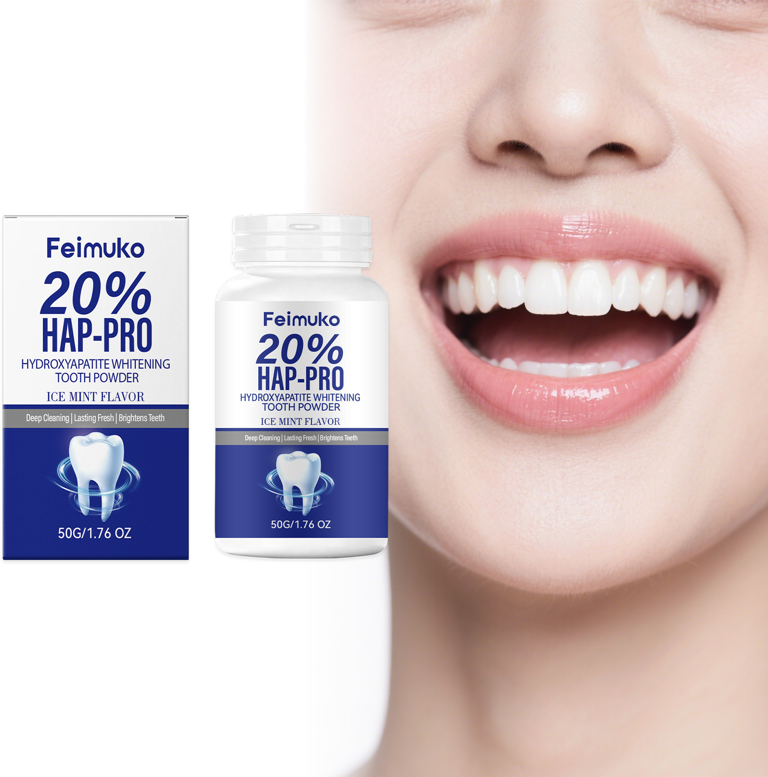 20% Hydroxyapatite Tooth Powde - Teeth Whitening Levels avis et prix