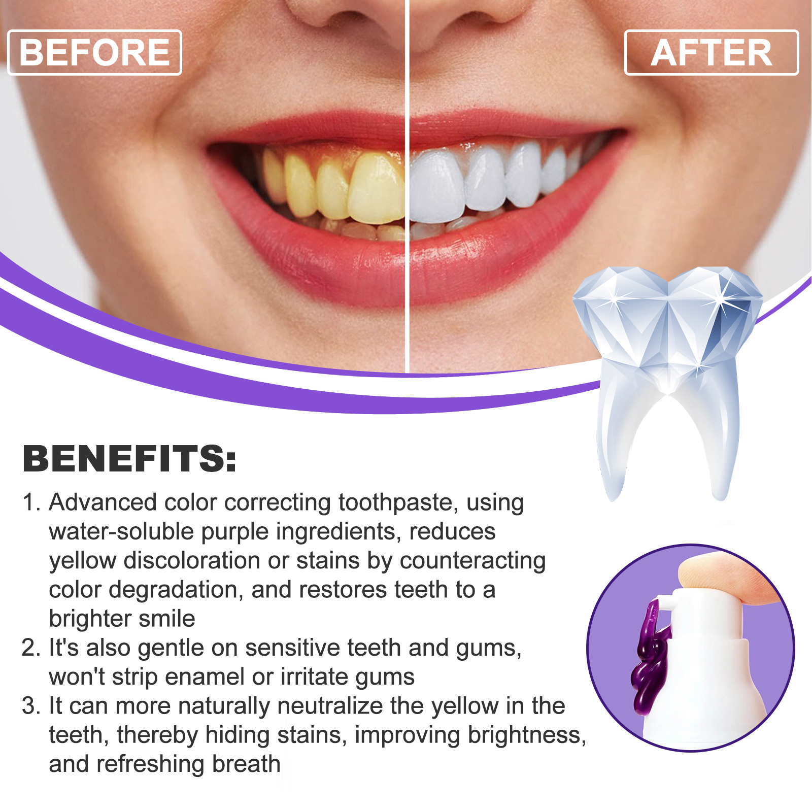 EELHOE Smiles Bright White Ref - Teeth Whitening Ingredients avis et prix