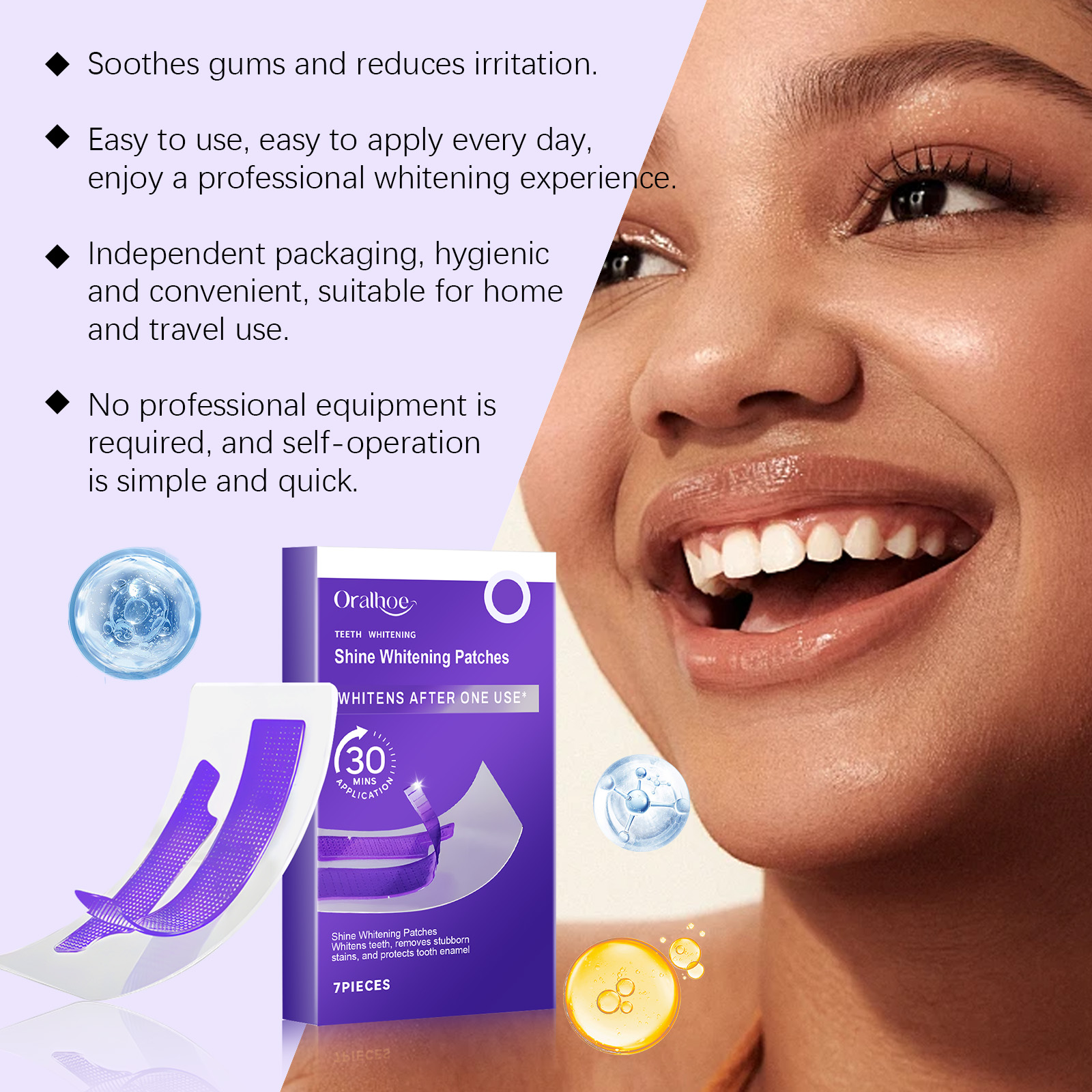 Purple Teeth Whitening Strips  - Teeth Whitening Flash avis et prix