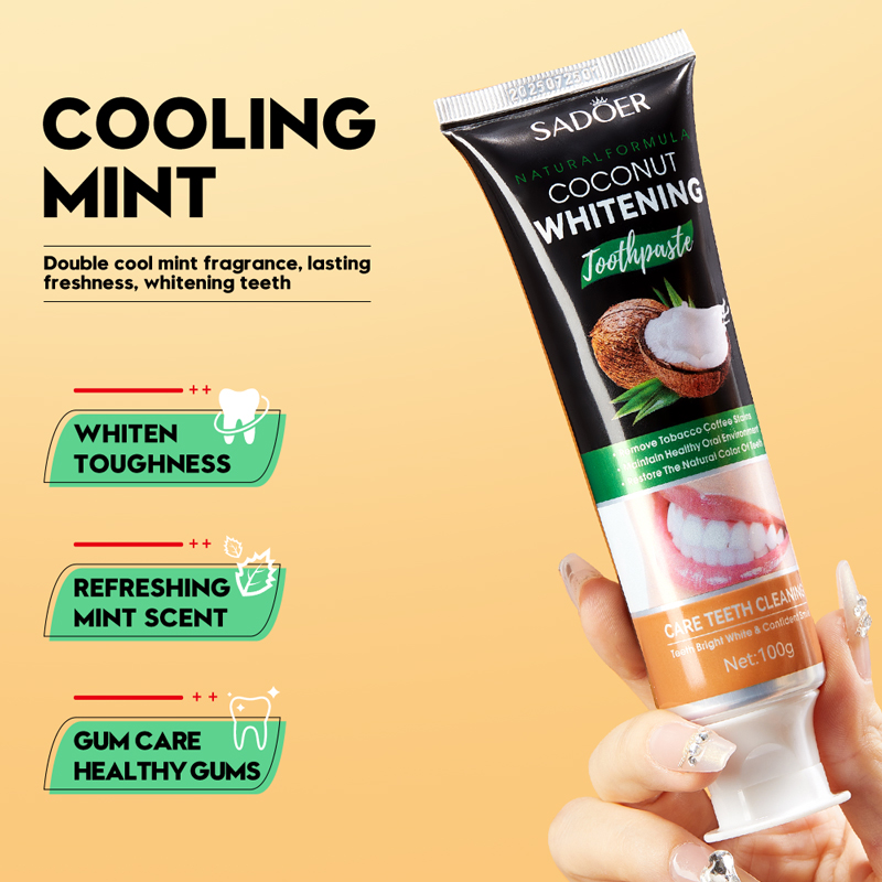 SADOER Coconut Oil Teeth White - Teeth Whitening Natural avis et prix