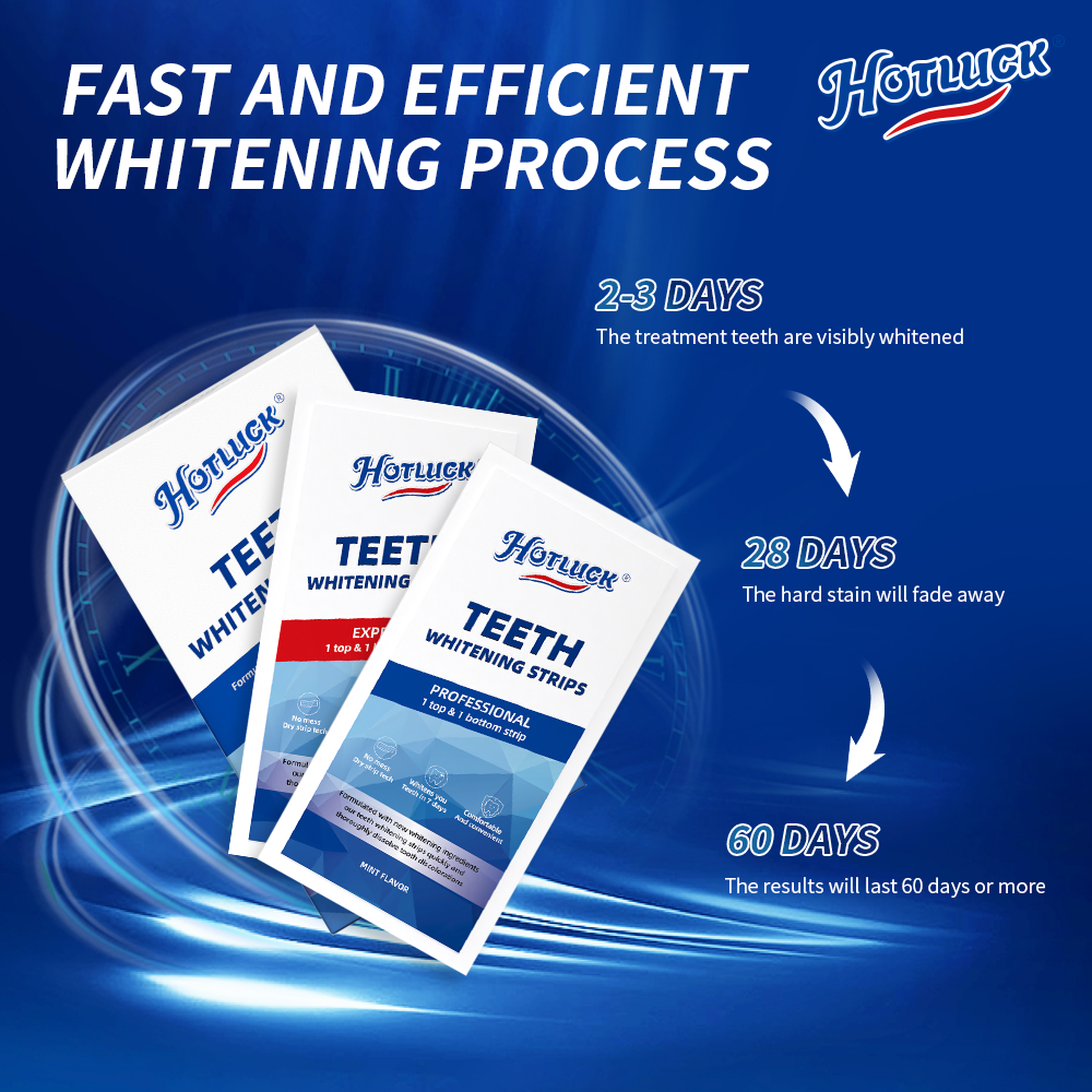 Hotluck Teeth Whitening Strips - Teeth Whitening Hydrogen Peroxide avis et prix