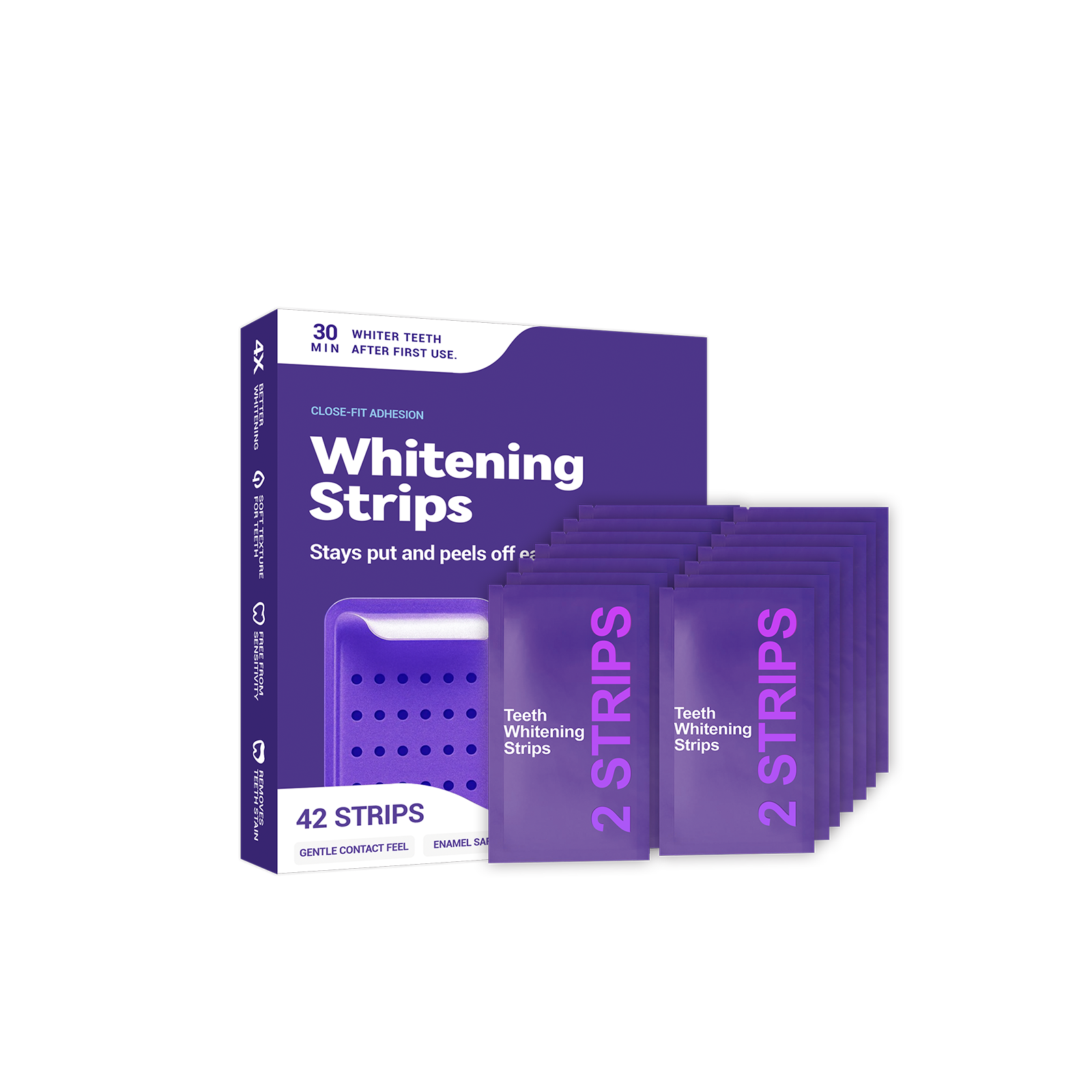Purple Teeth Whitening Strips  - Teeth Whitening Natural avis et prix