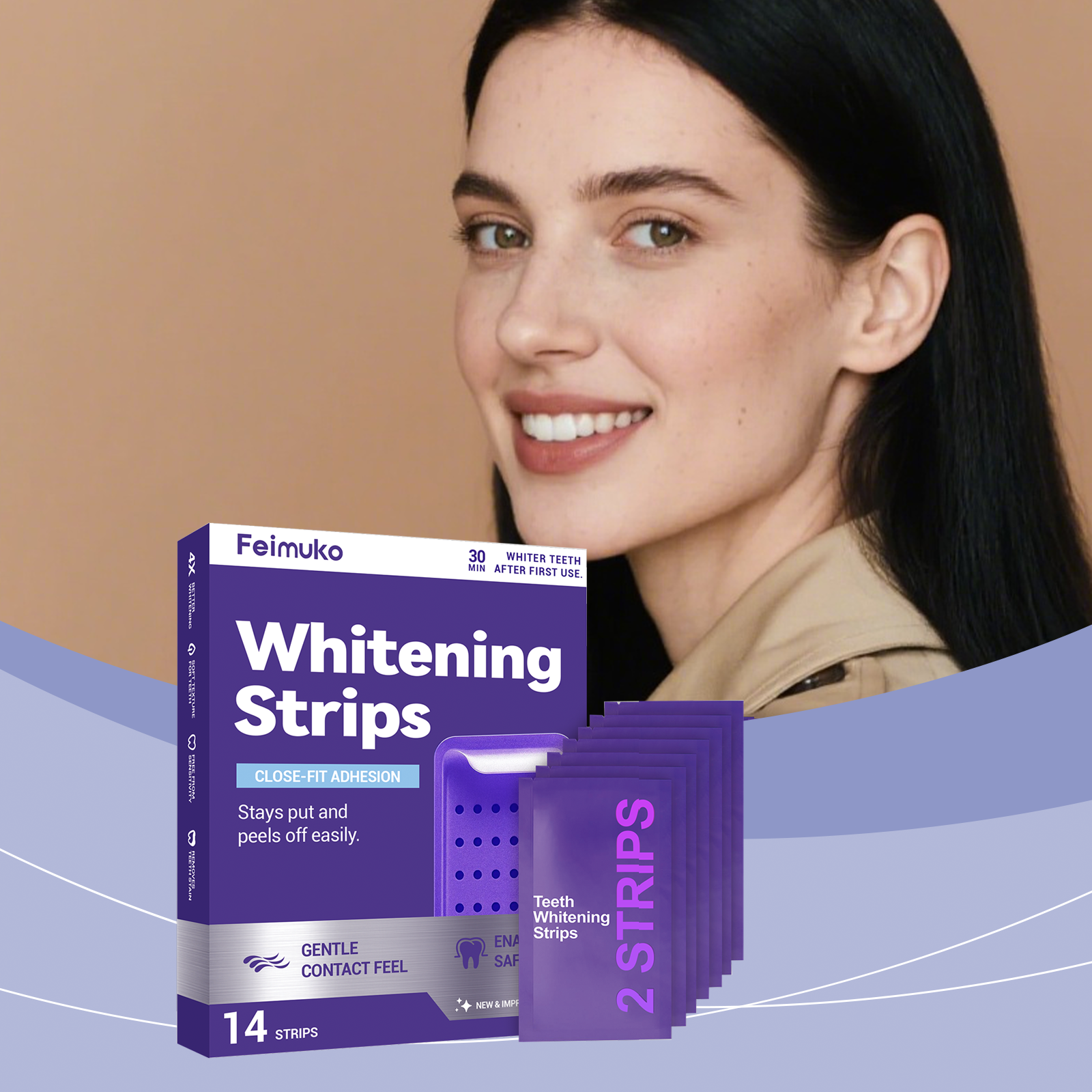 Purple Teeth Whitening Strips  - Teeth Whitening Natural avis et prix