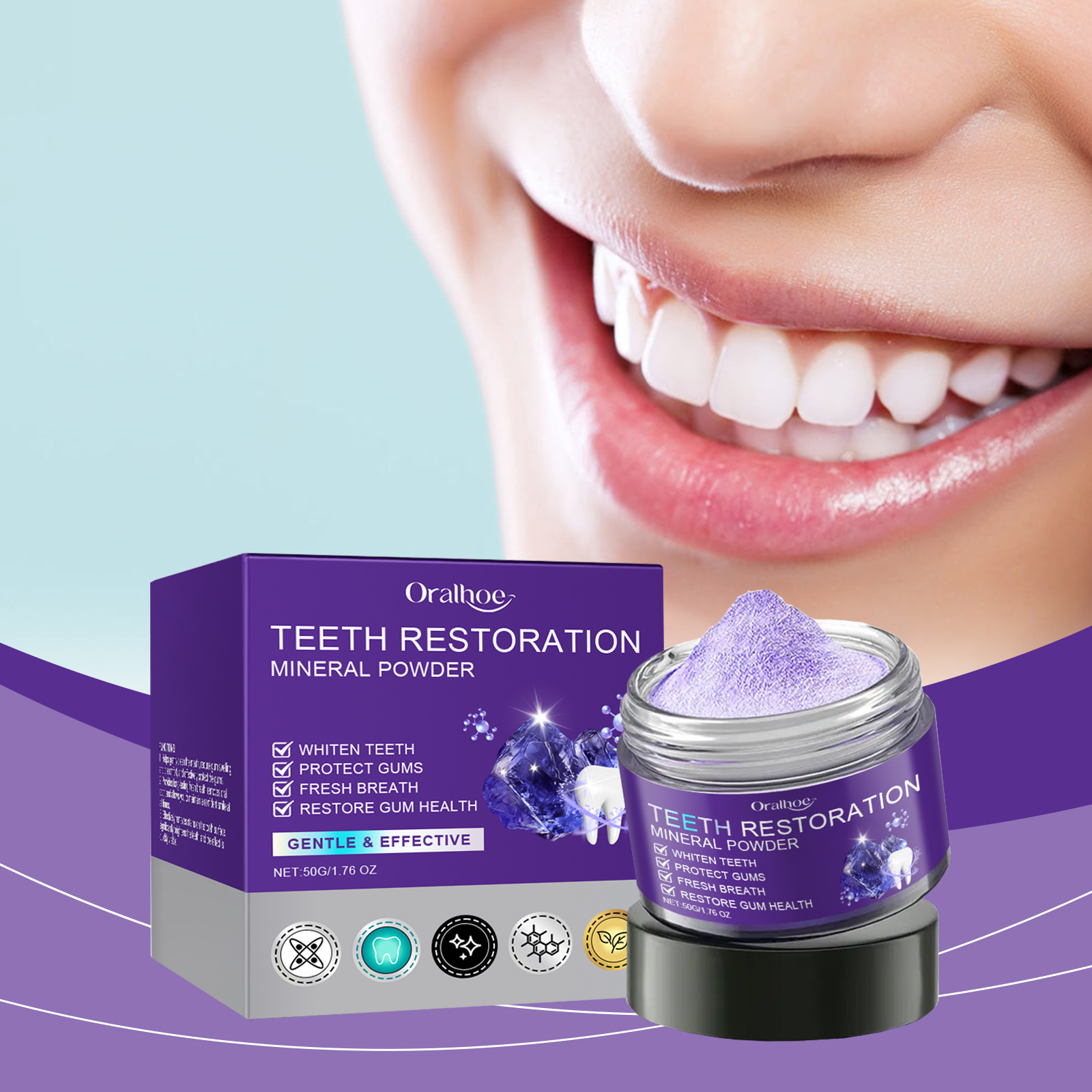 Teeth Restoration Mineral Powd - Teeth Whitening Levels avis et prix
