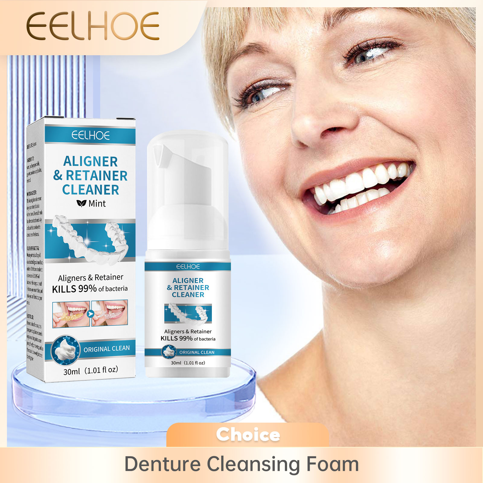 Aligner Denture Cleaner Foam D - Teeth Whitening Natural avis et prix