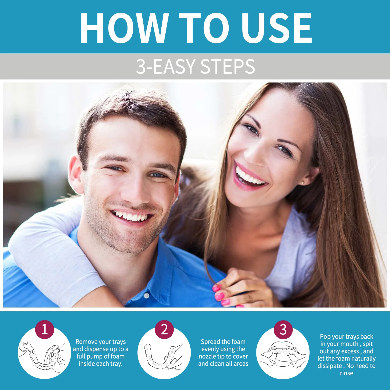 Aligner Denture Cleaner Foam D - Teeth Whitening Natural avis et prix