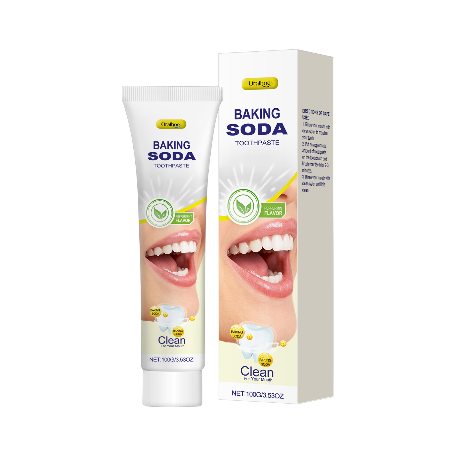 Baking Soda Toothpaste Deep Cl - Teeth Whitening Natural avis et prix