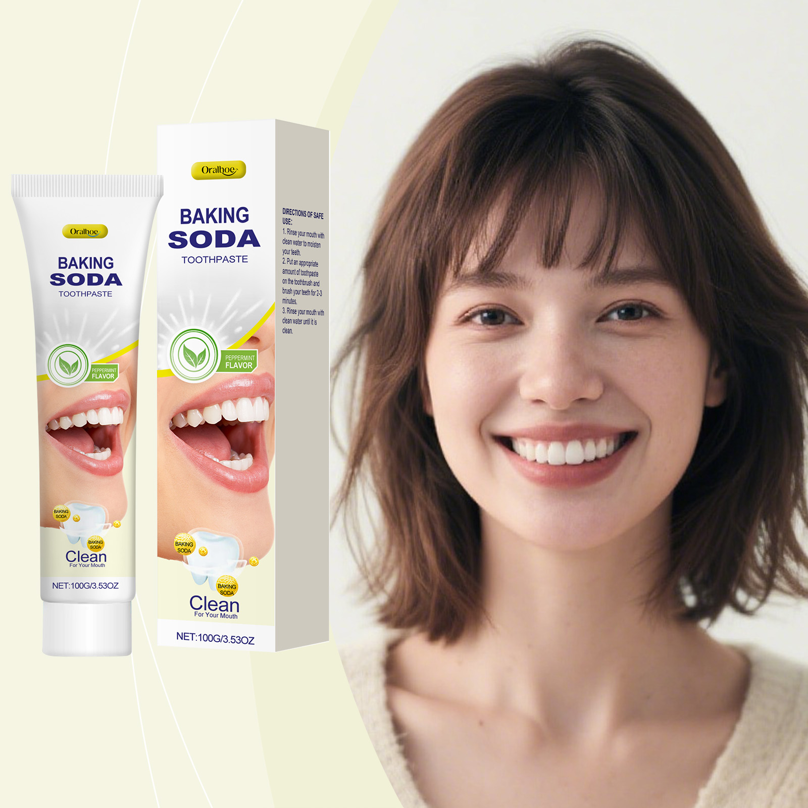 Baking Soda Toothpaste Deep Cl - Teeth Whitening Natural avis et prix