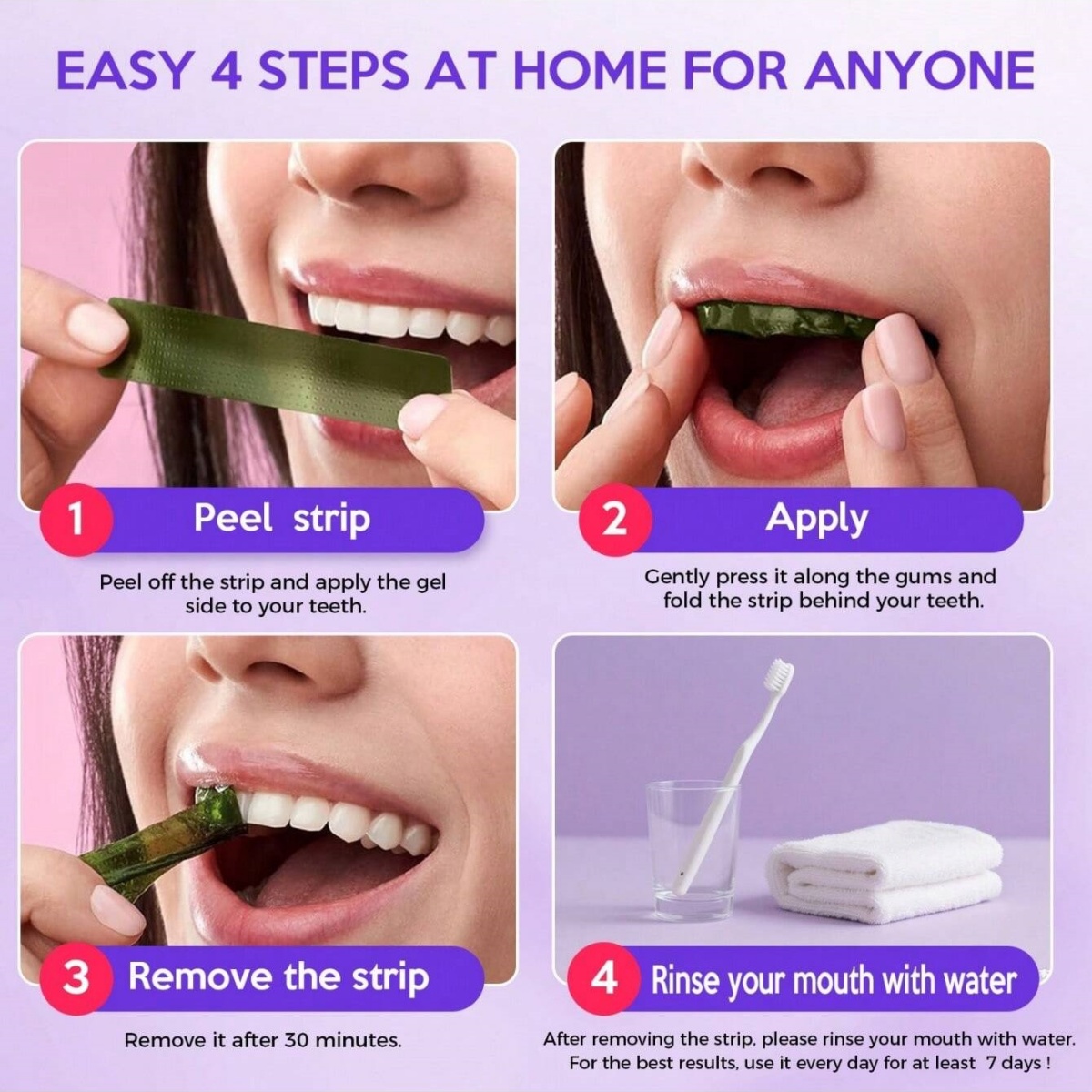 Deluxe Whitening Teeth Sticker - Teeth Whitening Levels avis et prix