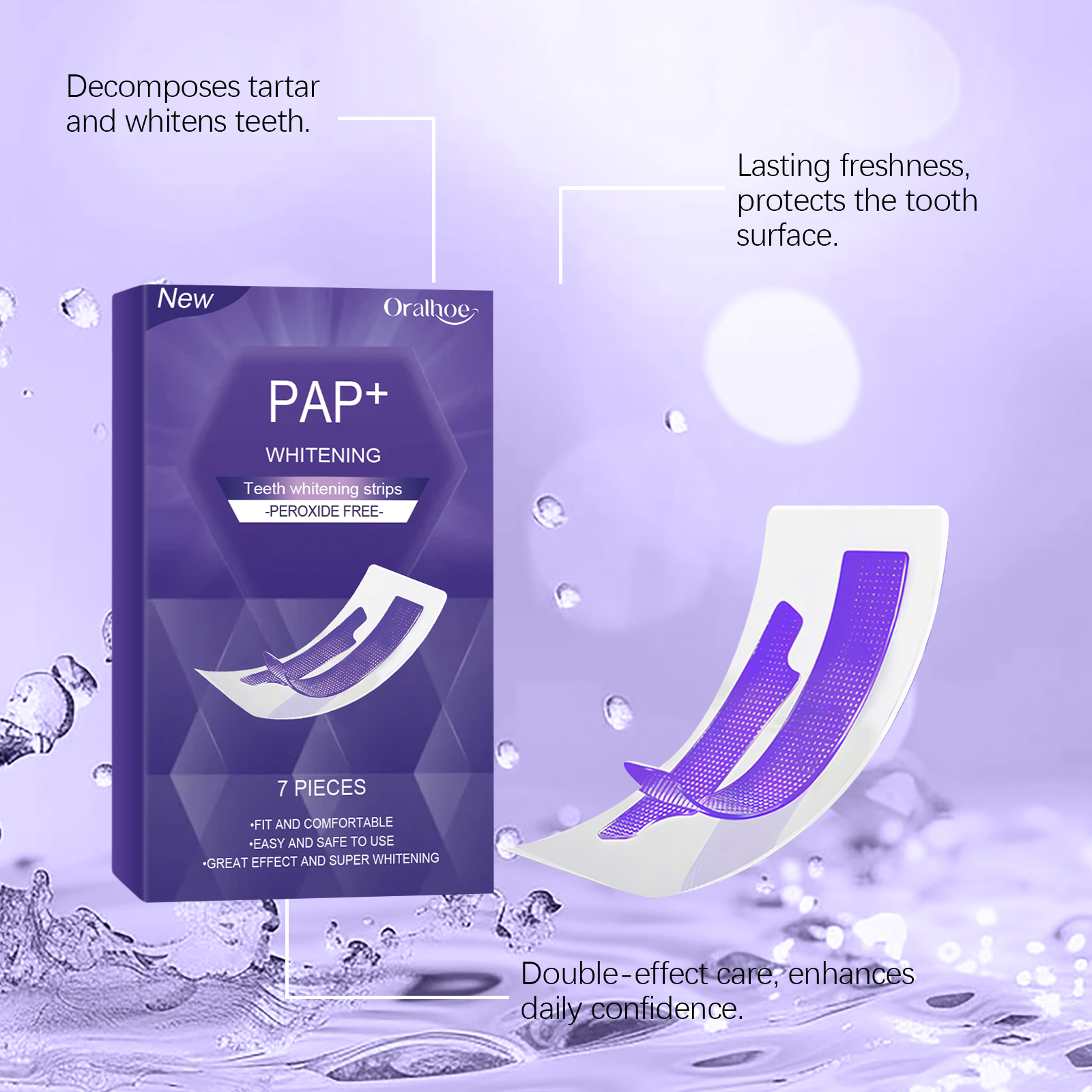 Purple Teeth Whitening Strips  - Teeth Whitening Flash avis et prix