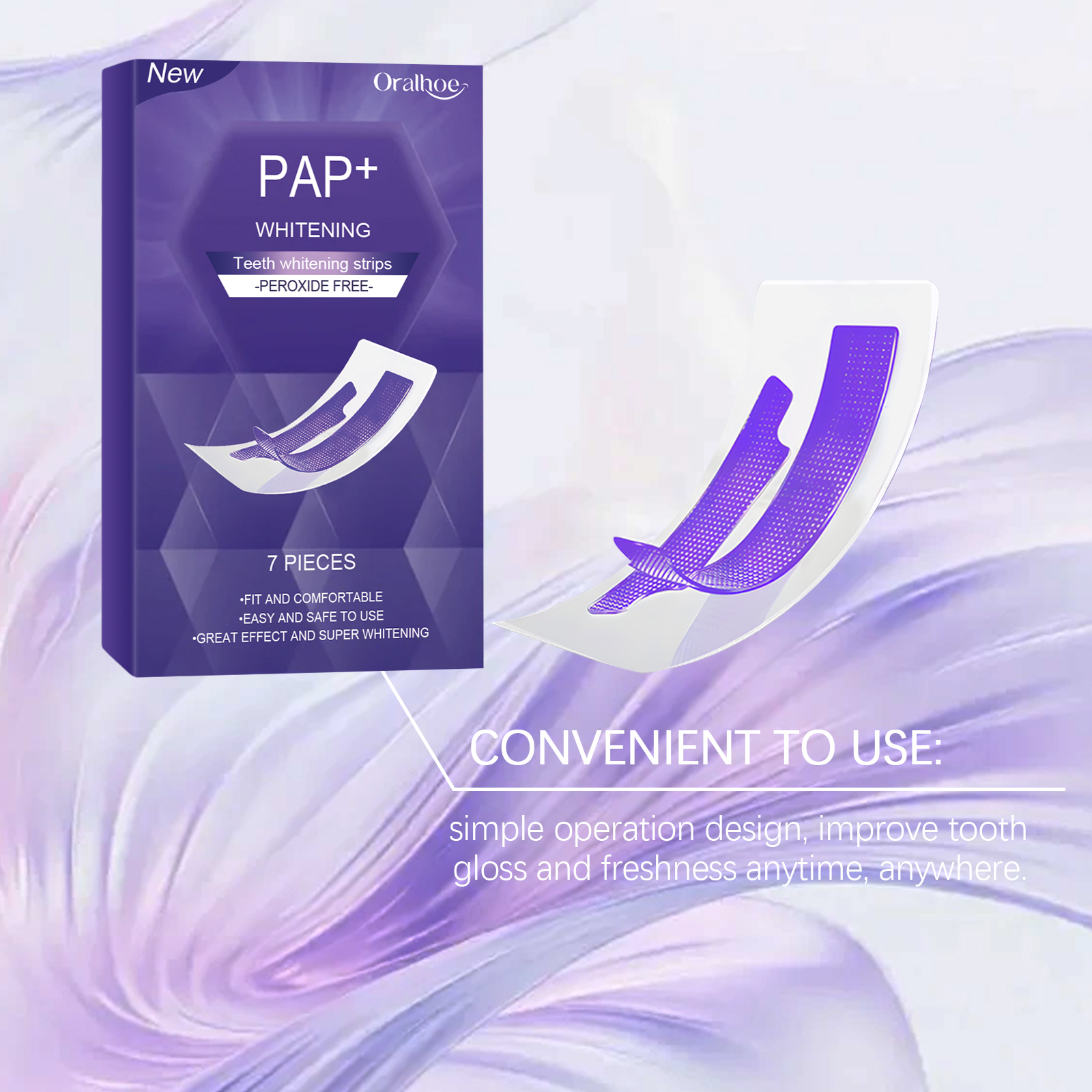 Purple Teeth Whitening Strips  - Teeth Whitening Flash avis et prix