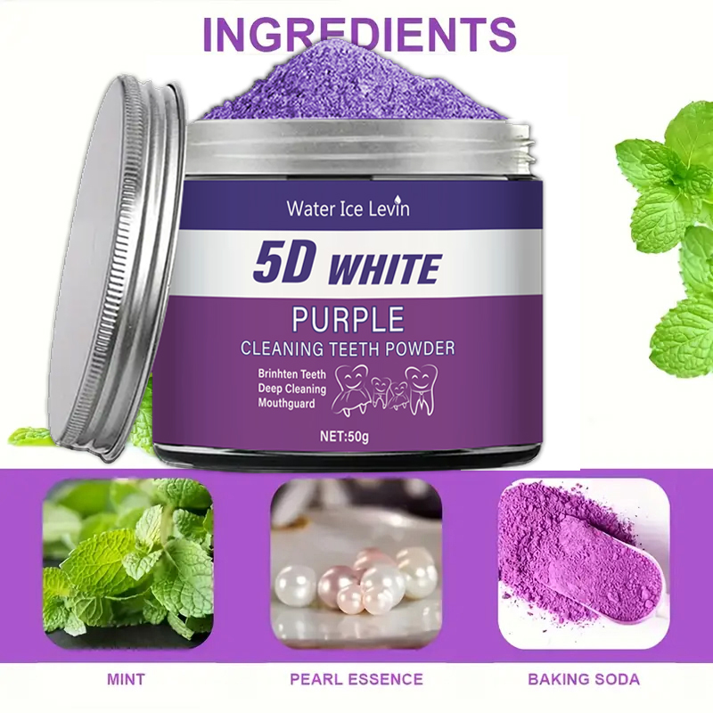 Purple Teeth Whitening Powder, - Teeth Whitening Ingredients avis et prix