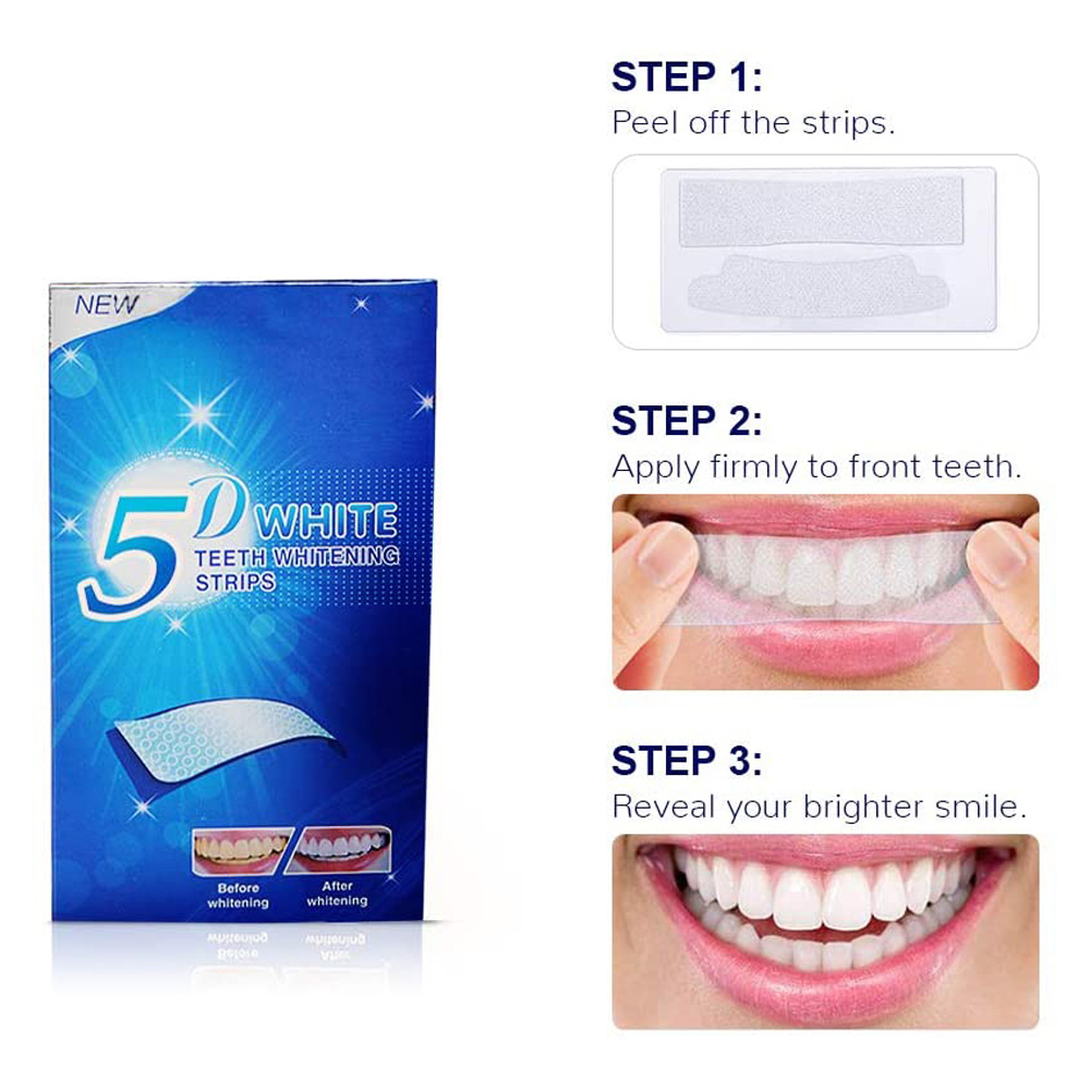 5D White Teeth Whitening Strip - Teeth Whitening Levels avis et prix