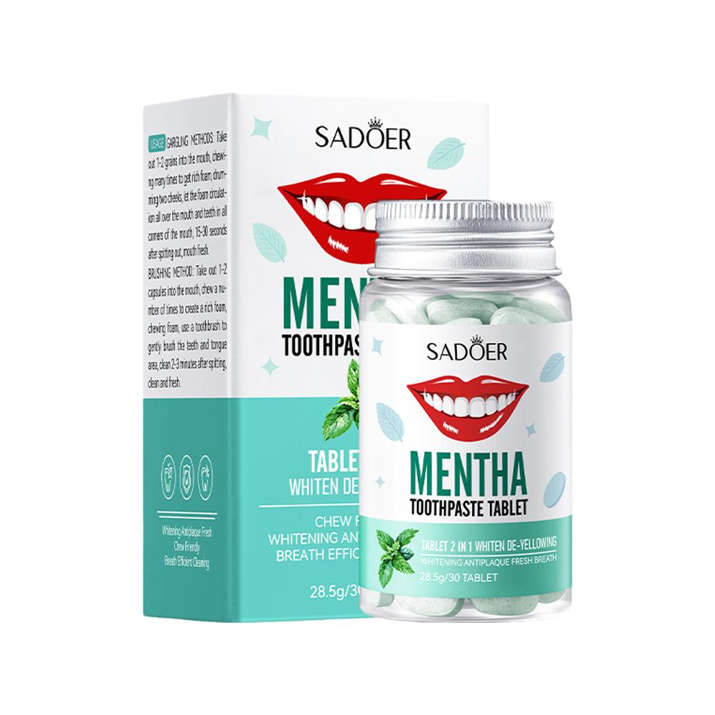Mint Solid Toothpaste Tablets  - Teeth Whitening Levels avis et prix